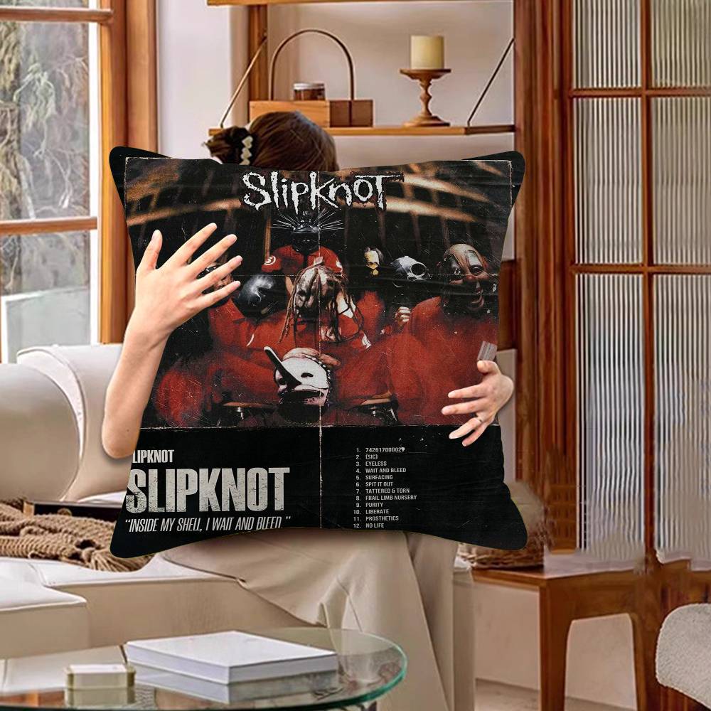 Pop Band SSlipknot Album Pillow Cover Sofa Cushion Cover Home Room Decoration Children Gift