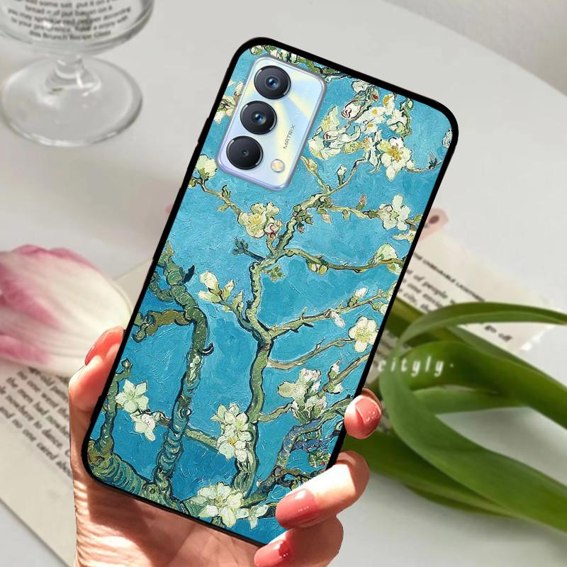 For cover Realme GT Master Case Edition Animal Cartoon Soft Silicone Funda for Realme GT Master Explorer Phone Cover Black Coque