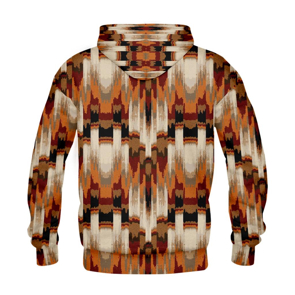 Suéter Masculino Com Impressão Casual Manga Longa Com Zíper Grosso Terno De Algodão Inverno