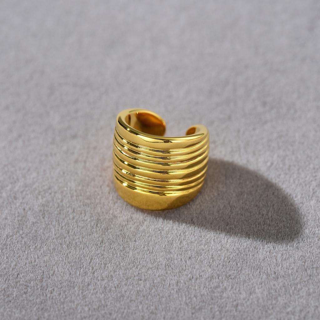 Must Enter Texture Corrugated Ear Bone Clip Unique Personality Simple Fashion Light Luxury Ear Clip Women