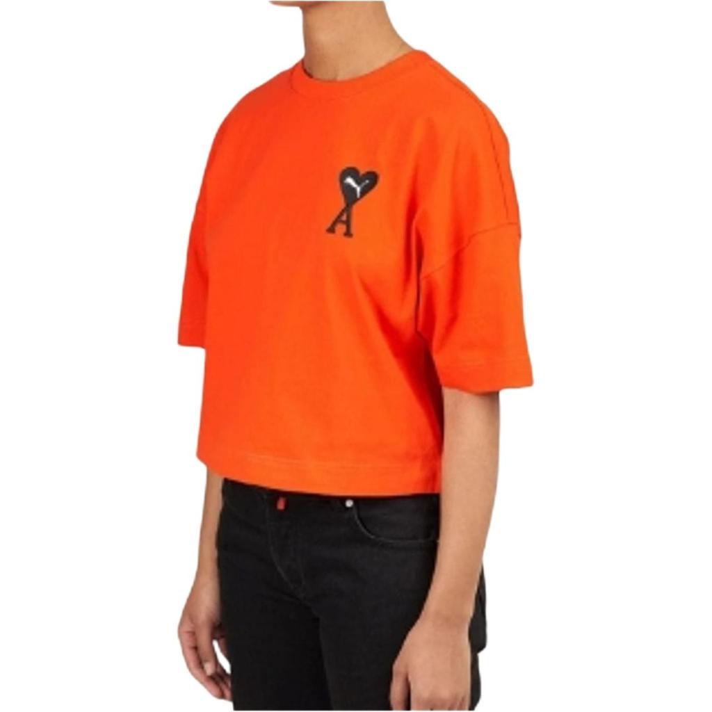 (WMNS) PUMA X Ami Paris Graphic T-Shirt 'Orange' Women's 534073-95