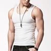 Men's Slim Fit Modal Elastic Sports Vest - Solid Color, Summer Bodybuilding Undershirt