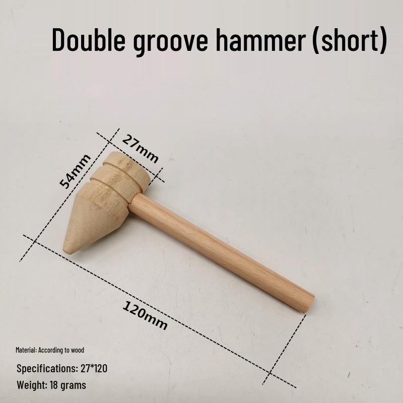 Wooden Batik DIY Kids' Hammer - Handmade Solid Wood Toy Hammer