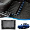 Hidden Tray Storage Organizer - Hidden Compartment Design, Space Saving Dashboard/Lower Storage, Multifunctional Automotive Interior Accessories