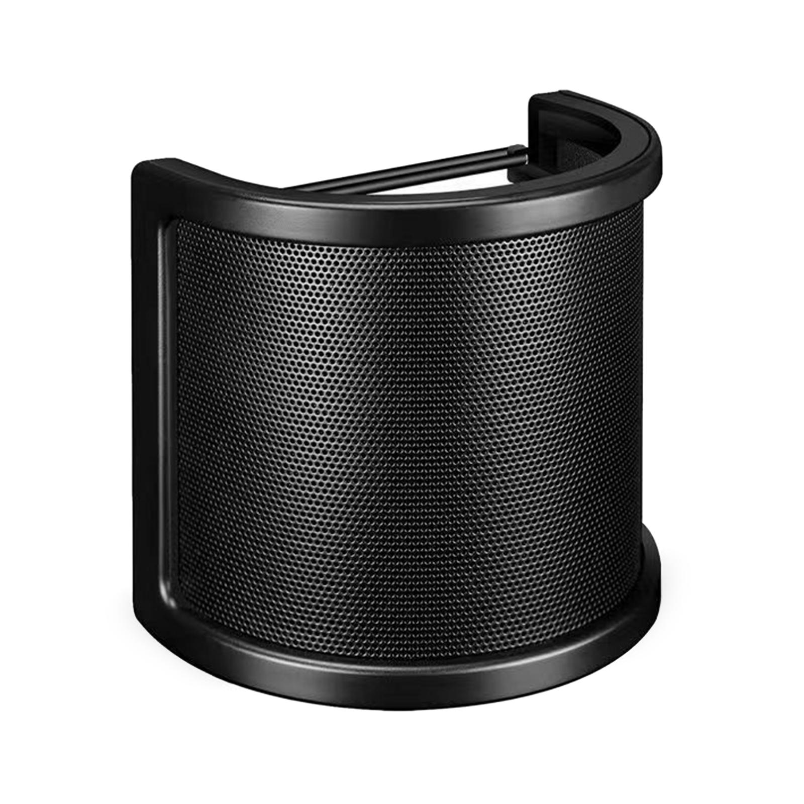 

Фильтр Popping, двухслойный металлический сетчатый слой, микрофон, ветрозащитный экран, ручной микрофон, щиток, аксессуары для микрофона чёрный