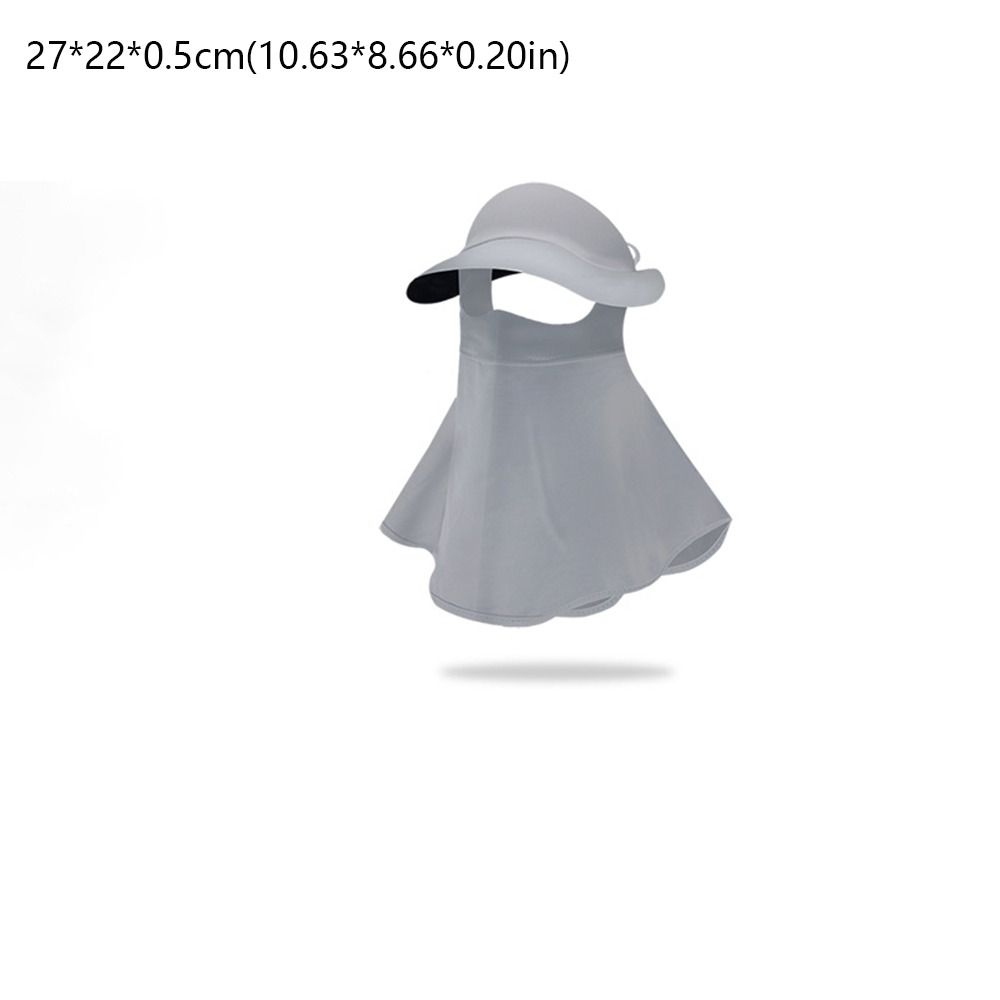 UPF50+ Sunscreen Mask UV Protection Ice Silk Masks New Sun Hat  Outdoor