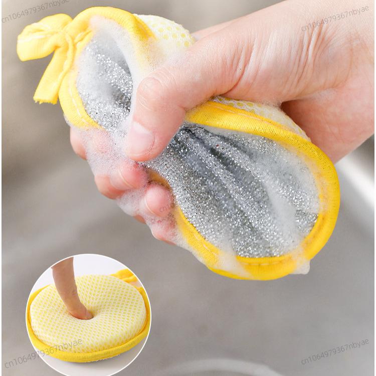 Dishwashing Sponge Reusable Washable Sponges Double Side Magic Sponge To Wash Dishes Useful Things for Kitchen Clean Tools