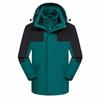Unisex Wasserdichte Sturm-Kapuzenjacke mit gesticktem Logo für Herbst/Winter