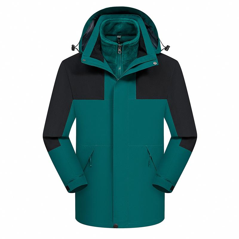 Unisex Wasserdichte Sturm-Kapuzenjacke mit gesticktem Logo für Herbst/Winter