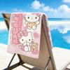 Cute Sanrio Hello Kitty Multi Beach Towel Colorful Print Essential for Swimming Fitness Yoga Camping Best Holiday Present
