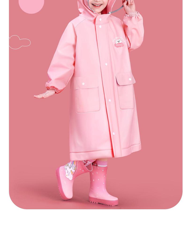 Full For Raincoat Eva Body Primary School Kids Boys Girls With Schoolbags