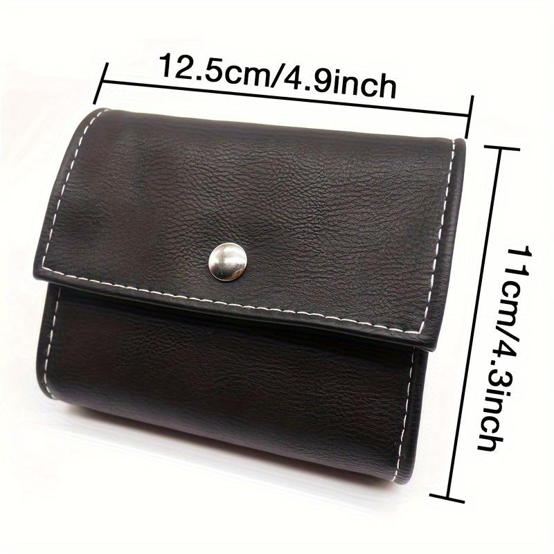 Weekly Pill Organizer Box Case Travel Medication Reminder Daily AM PM Day Night 7 Compartments In Leather Carrying Case