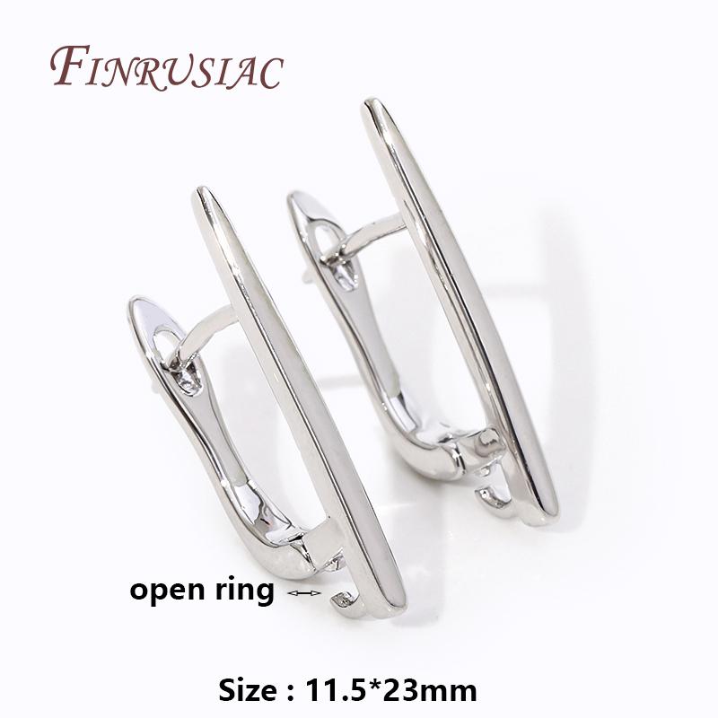 18K Gold Plated Anti-Allergy Earring Hooks Basic Copper Earwire Fastener Accessories For DIY Women's Earring Making Supplies
