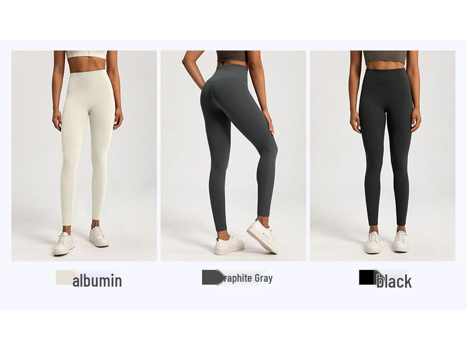 Women's High-Waist Plus Velvet Yoga Pants - Warm, Hip-Lifting, Thick, Elastic Leggings for Autumn/Winter Fitness