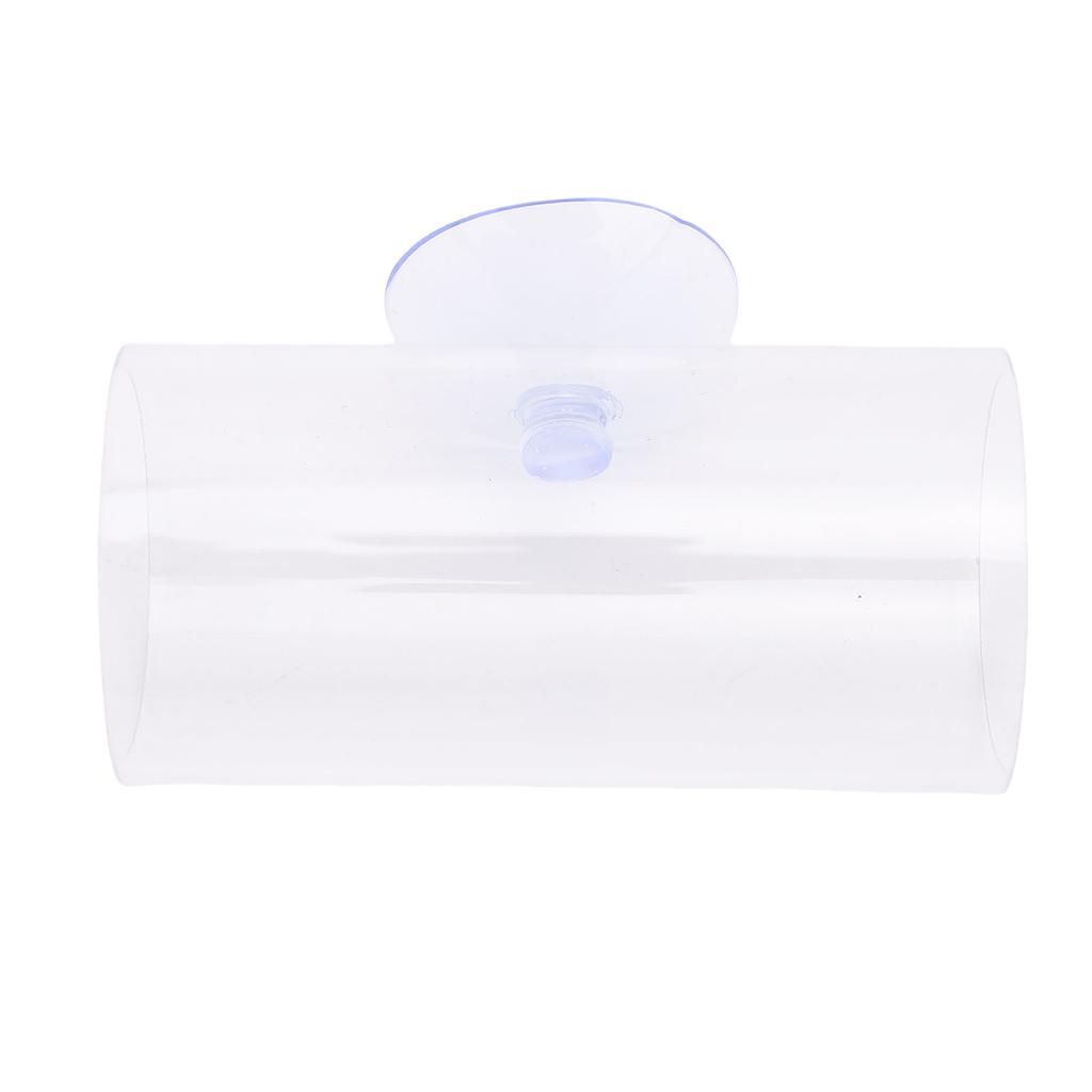 Betta Fish Tunnel Transparent Hollow Betta Fish Tube with Suction Cup for Resting Fish Tank Accessories S