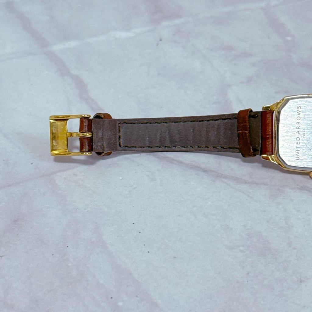 Used SEIKO United Arrows Collaboration Square Watch #t273