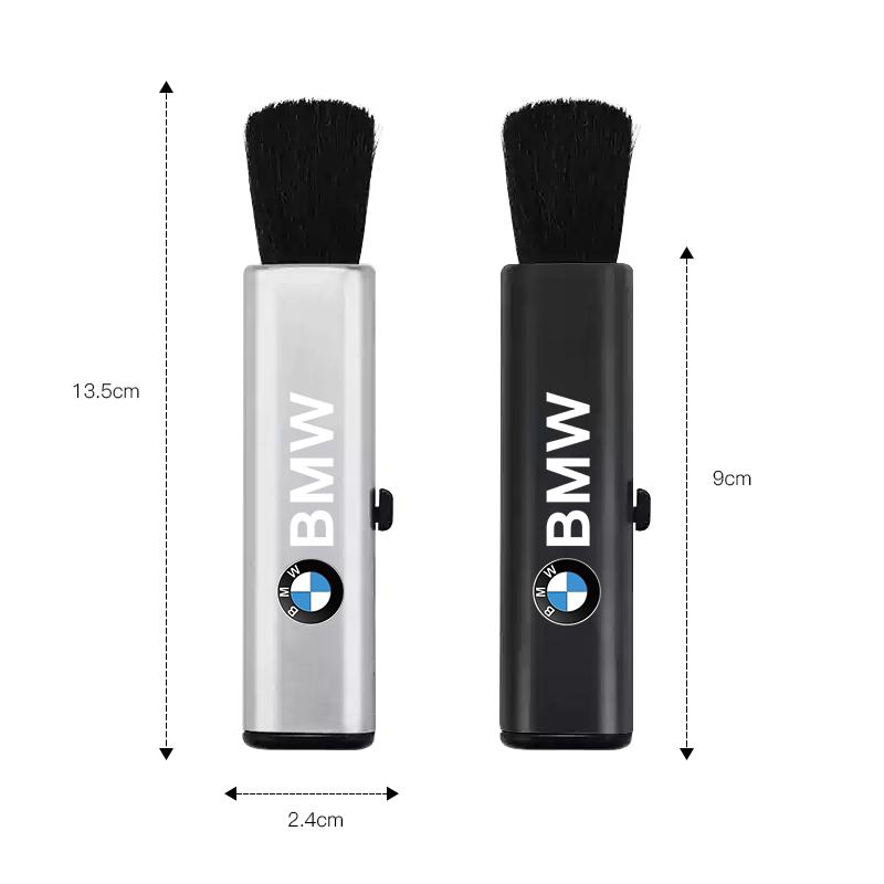 For BMW X1 X2 X3 X5 X4 X6 X7 iX3 F20 F10 F07 E70 E4 Telescopic Brush Car Cleaning Tools Retractable Soft Wool Brush Keychain