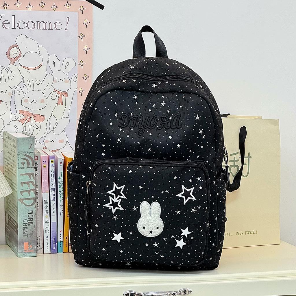 New Cute INS Cartoon Star, Girls' Backpack for Middle and High School Students, Korean Style Niche Student Commuter Backpack