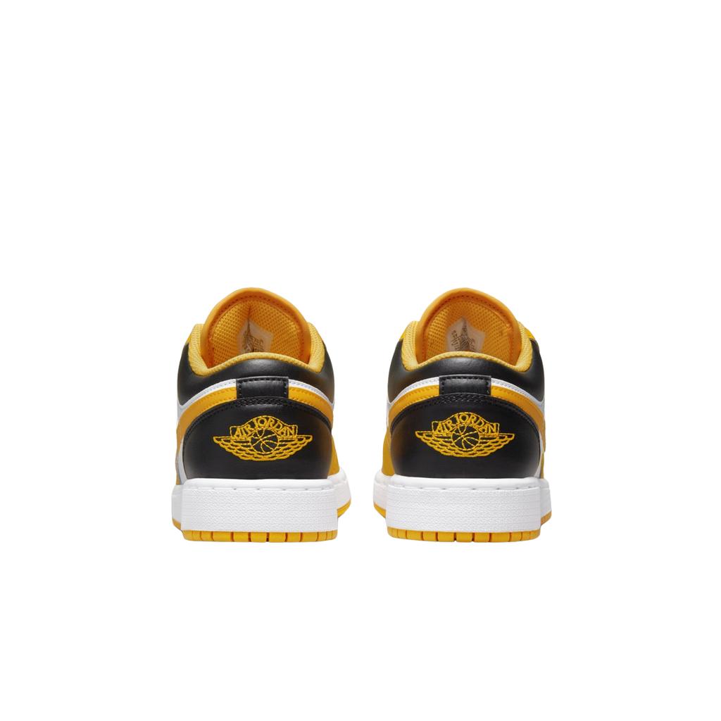 Air Jordan 1 Low GS Taxi White Kids Sneakers Yellow Black 553560-701