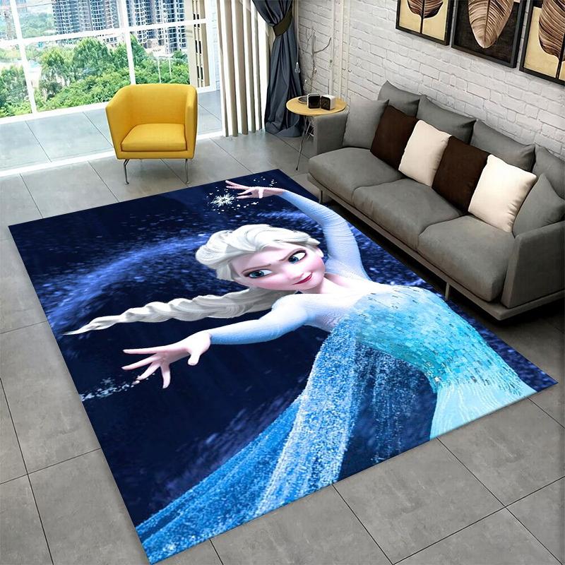 

Cartoon Frozen Elsa Princess Girl Carpet Rug for Playroom Bedroom Living Room Sofa Home Decor,kid Area Rug Non-slip Floor Mat 40x60cm
