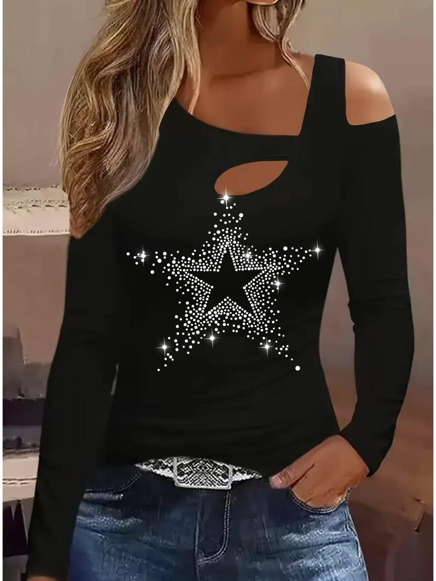 

Женский новый повседневный топ с длинным рукавом, футболка, блузка S чёрный