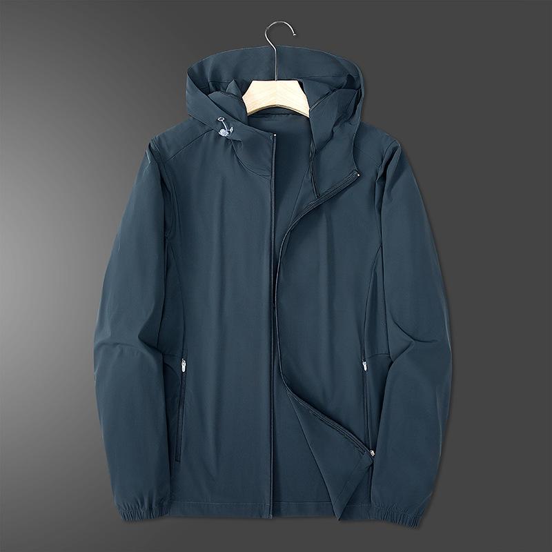 

Солнцезащитный костюм для мужчин, летний костюм из ледяного шелка, рыболовный костюм, устойчивый к ультрафиолетовому излучению, уличный дышащий солнцезащитный костюм, тонкая куртка для мужчин L