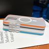 Luggage Stripe Magnetic For MagSafe Phone Case For Oneplus 15 Wireless Charging Transparent Corrugated Hard PC Slim Cover Funda
