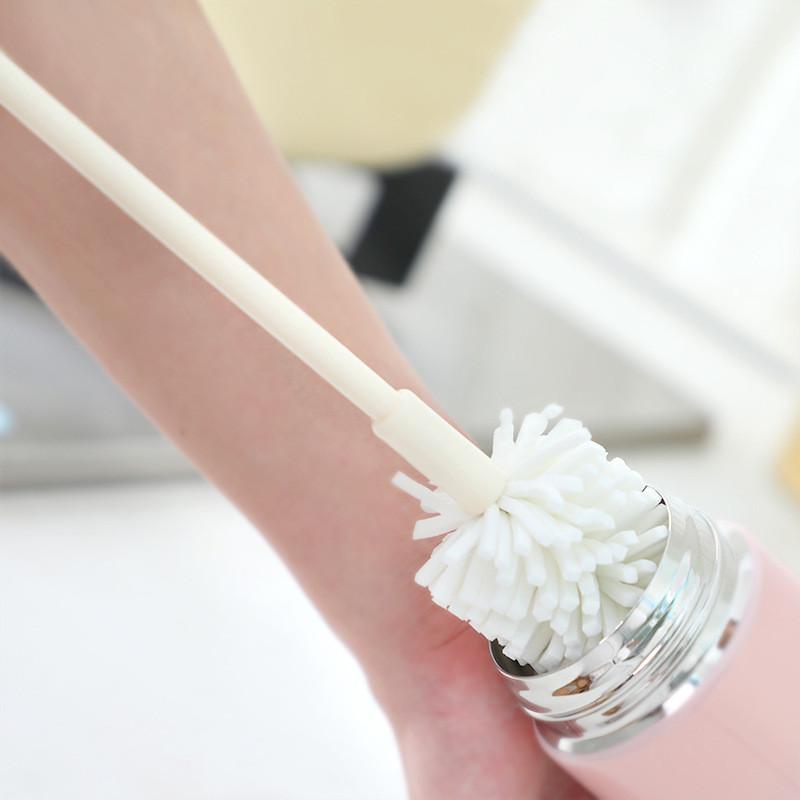 Long Handle Melamine Sponge Cleaning Brush For Bottles And Bottles Water