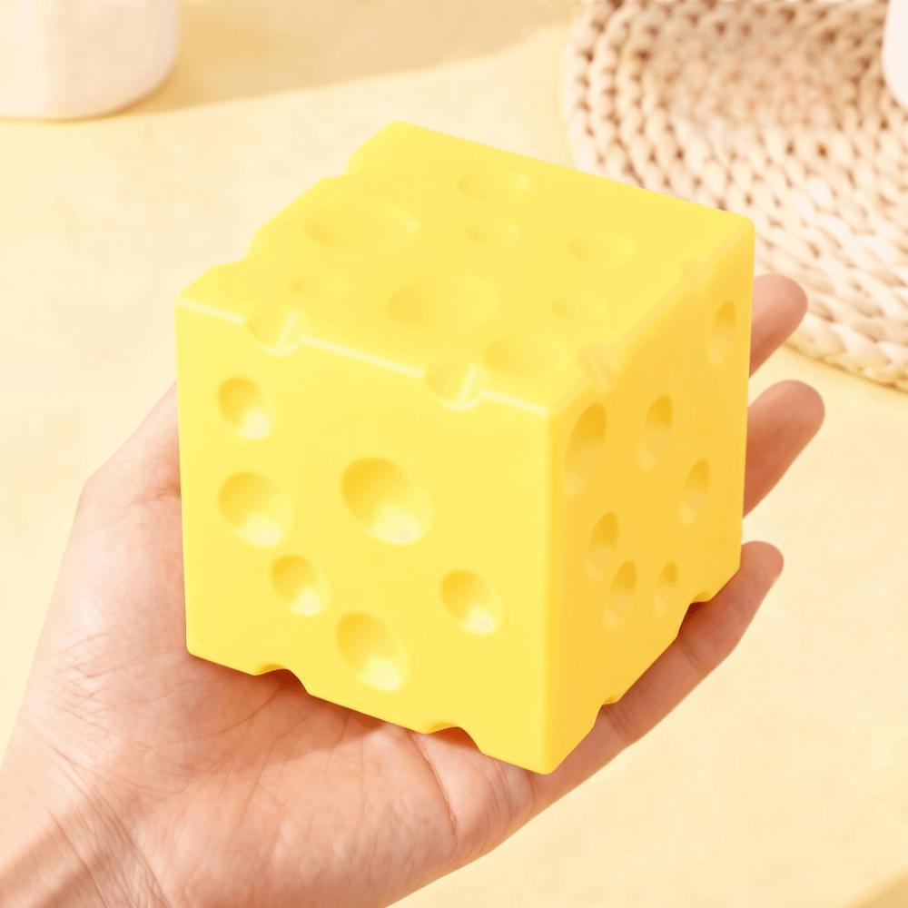 Soft Texture Cheese Squishy Toy Extra Large Size Cheese Fidget Toy Cheese Squeeze Toy Home Decor