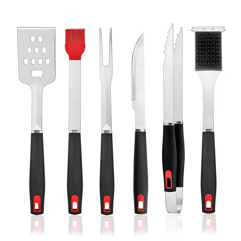 6-Piece Stainless Steel BBQ Tool Set