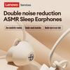 NEW Lenovo Y107 Wired ASMR Sleep Earphones 3.5mm In-Ear Wired Invisible Earphones Soft Silicone Comfort Wearing Earbuds With Mic