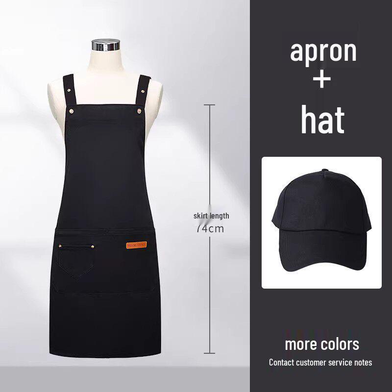 Custom Logo Waterproof Waist Apron for Milk Tea, Hot Pot, and Coffee Shop Staff