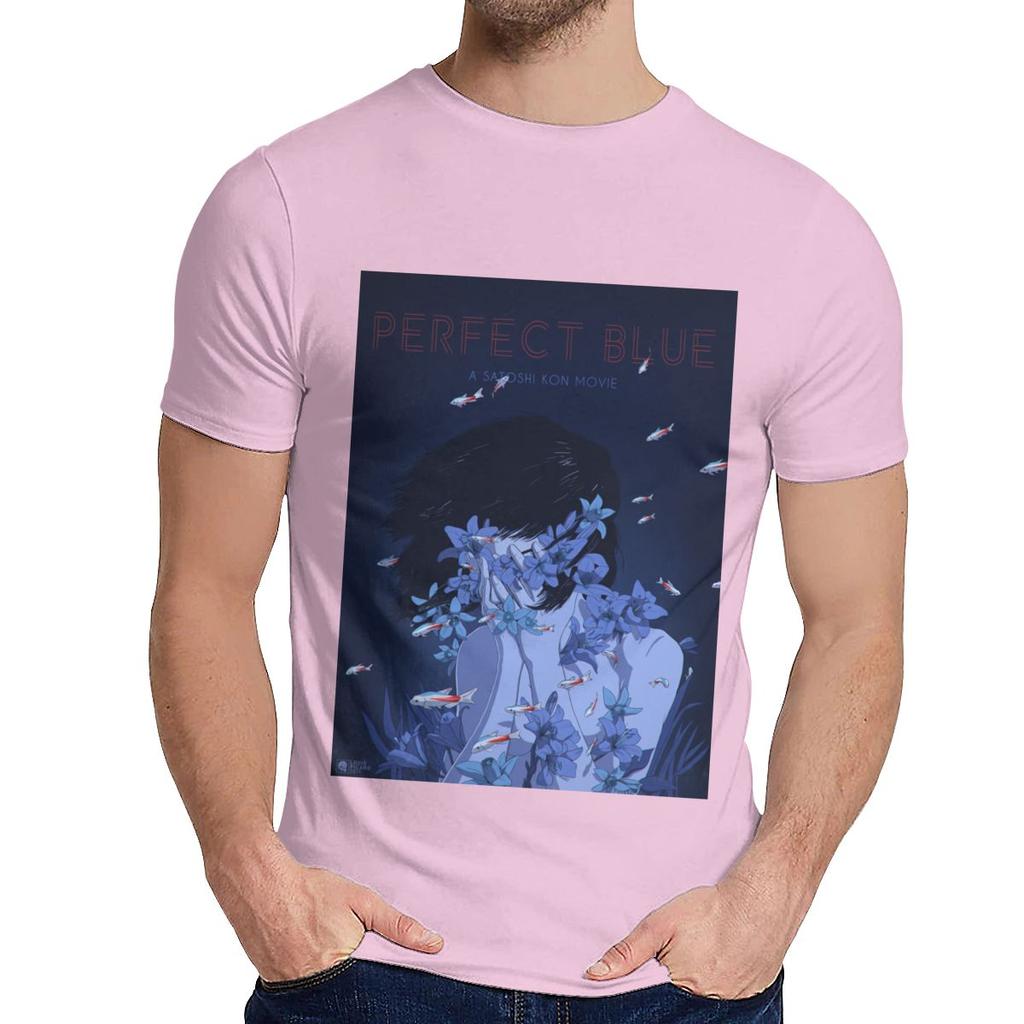 Round Collar Amazing Perfect Blue Satoshi Kon Anime 1997 T Shirt Hip Hop Unisex Soft Slim