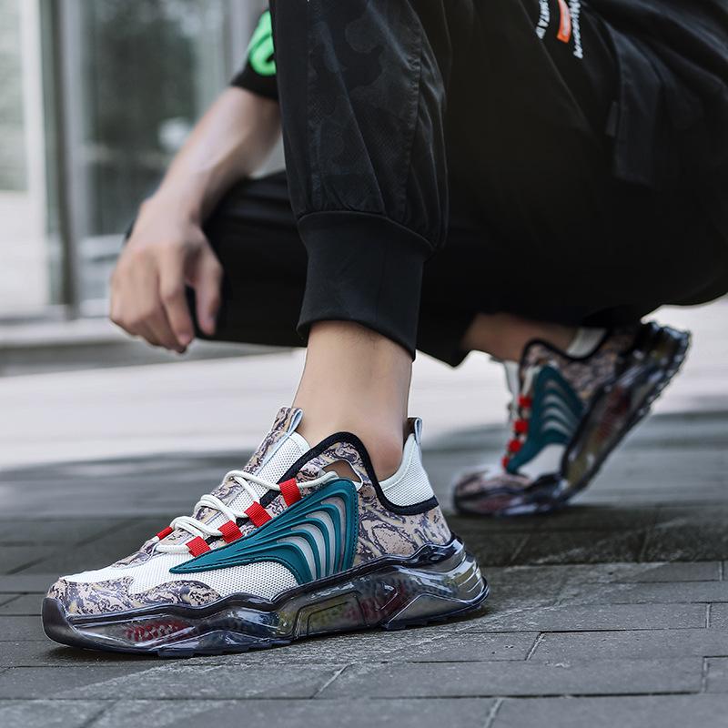 Men's Shoes for Summer New National Trend Breathable Coconut Shoes Fashionable Personalized Dad Shoes Breathable Sports Shoes Trend