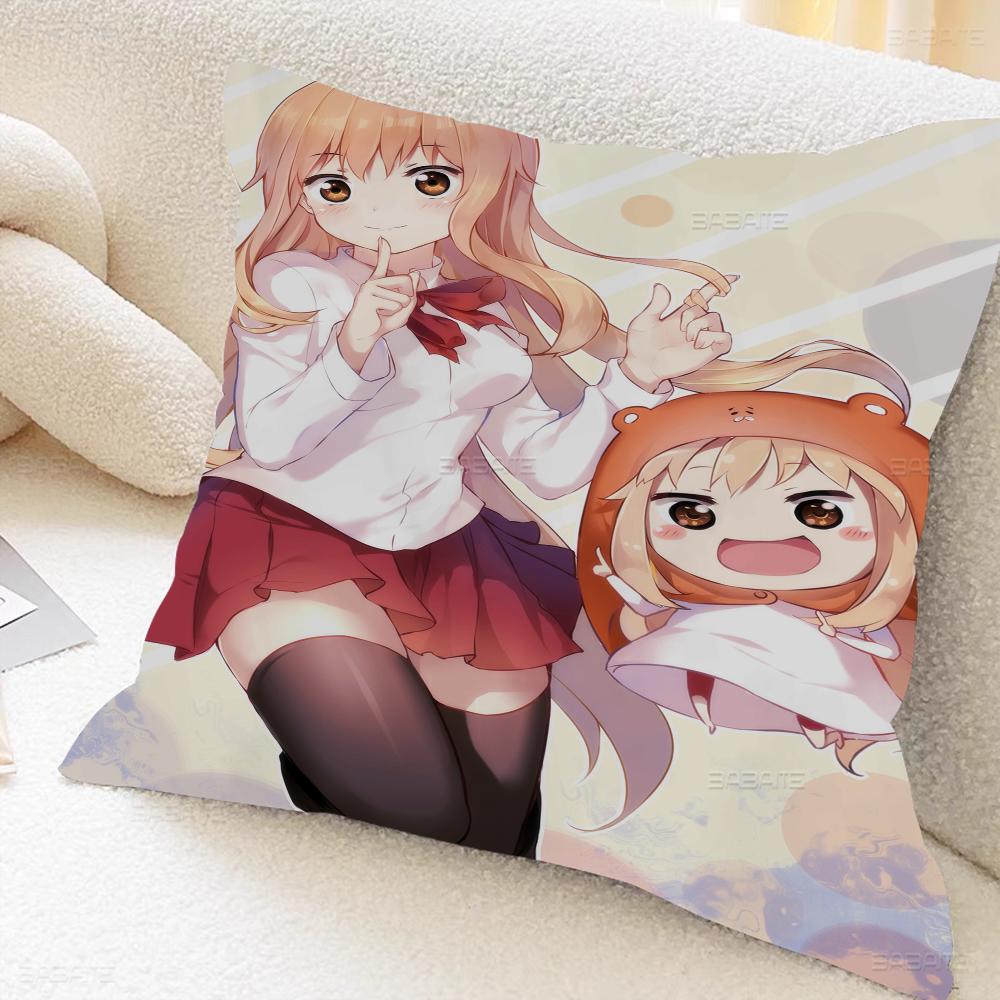 Himouto Anime Umaru Chan Cushion Cover Inches Farmhouse Decor Home Throw Pillow Covers For Couch Decorations