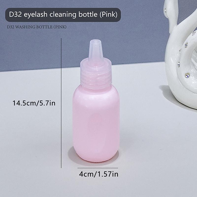 1Pc Eyelash Cleaning Bottle Cleaning Bottle Water Squeeze Dropper Plastic Squeeze Bottles Lash Bath Bottles Primer Bottle