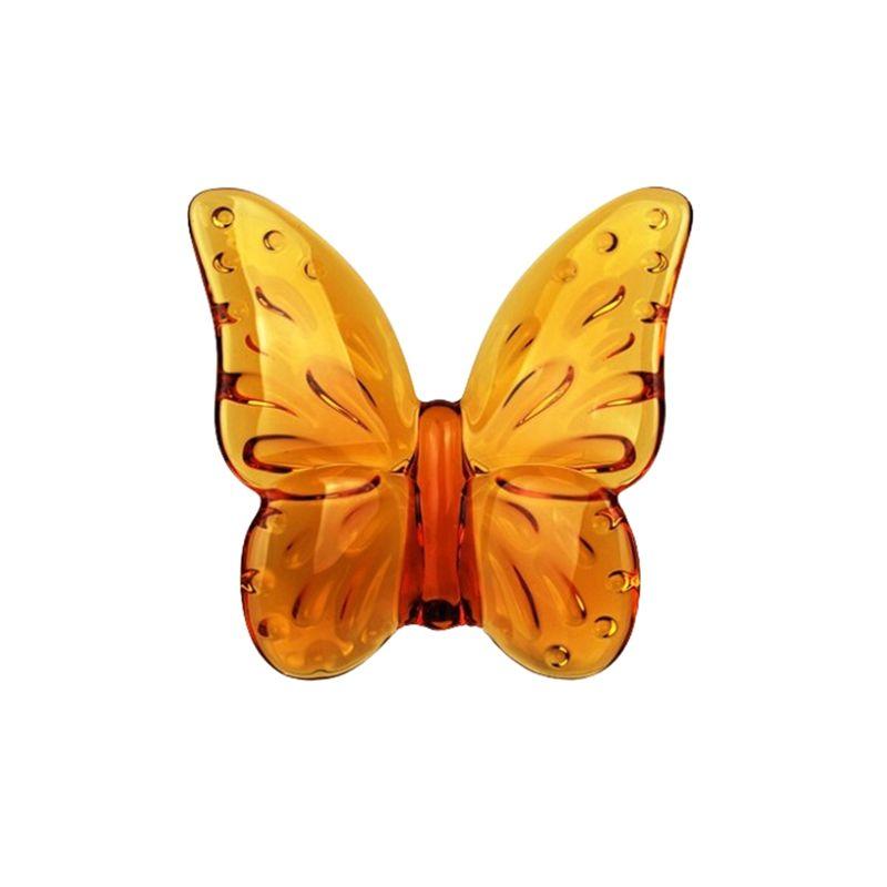 

AEE2-Glass Crystal Butterfly Ornaments Vibrantly With Bright Color Ornament Home Decor Butterfly Ornaments Decoration Craft
