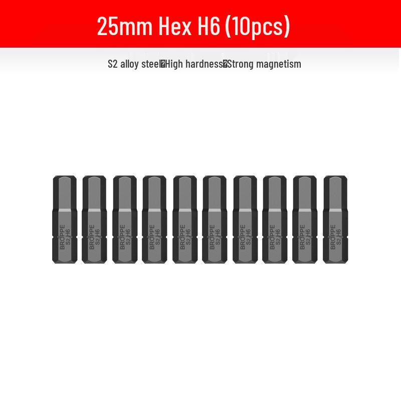 Compact Electric Screwdriver Bit Set: Phillips, Slotted, Torx, Hex, Strong Magnetic Power Drill, S2 Magnetic Bits.