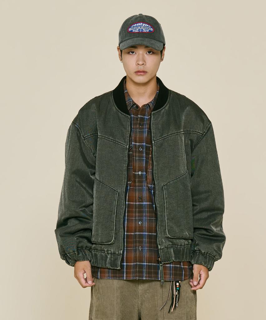 NONTYPE Sector Washed Ma-1 Bomber (Charcoal)
