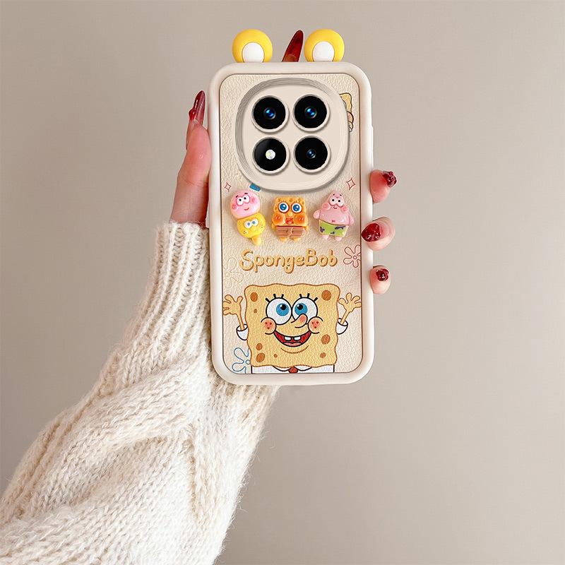Redmi Note 14 Cross-Border Cartoon Fashion Leather Texture Ear Doll Case for Xiaomi 13Pro/13C