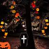 LED Halloween Solar String Lights Skull Ghost Pumpkin Shape Outdoor Yard Garden Horror Decor Waterproof Party Lighting Props