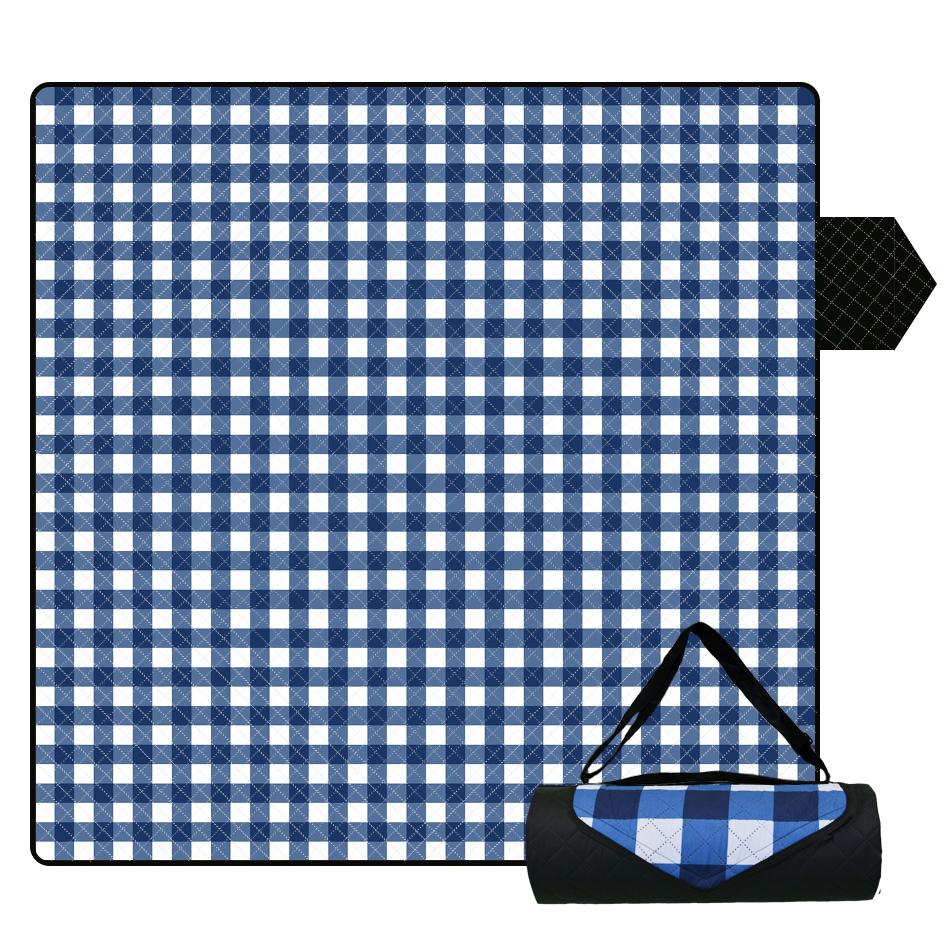 Factory Direct Sales Waterproof Enlarged and Thickened Picnic Mat Hot Selling Outdoor Camping Moisture-proof Mat 150*200cm синий