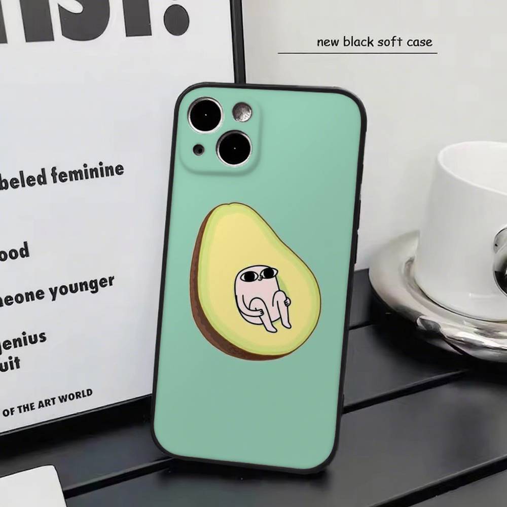 Pink Cartoon Funny big eyes ketnipz For iPhone 17 air 16 15 14 13 12 11 Pro Black Soft Cover Phone Case