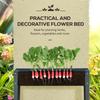 Flower Raised Bed Garden Metal Vegetable Planter Freestanding Herb Growing Box Green Basics Grow Table Planter (Dark Grey)