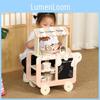 Ecofriendly Ice Wooden Cream Toy Cart For Kids Interactive Play Creativity And