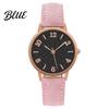 Alloy Case Watches Women Faux Leather Strap Watch Round Dial Quartz Casual Formal Wristwatch Ladies Wristwatch Gifts for Her