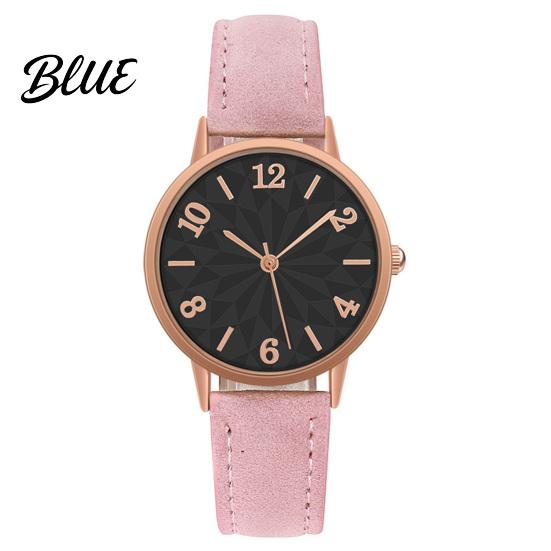Alloy Case Watches Women Faux Leather Strap Watch Round Dial Quartz Casual Formal Wristwatch Ladies Wristwatch Gifts for Her