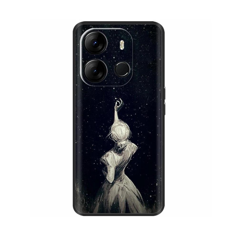 Für Spark Go 2023 Hülle Weiche Schwarze Silikon-Stoßstangenabdeckung Für Tecno Spark Go 2023 BF7n Abdeckung Capa Protect Handyhülle Etui
