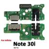 AiinAnt For Infinix Note 7 30 40 30i Pro Lite Vip 4G 5G Dock Mic USB Charger Board Charging Connector Port Flex Cable