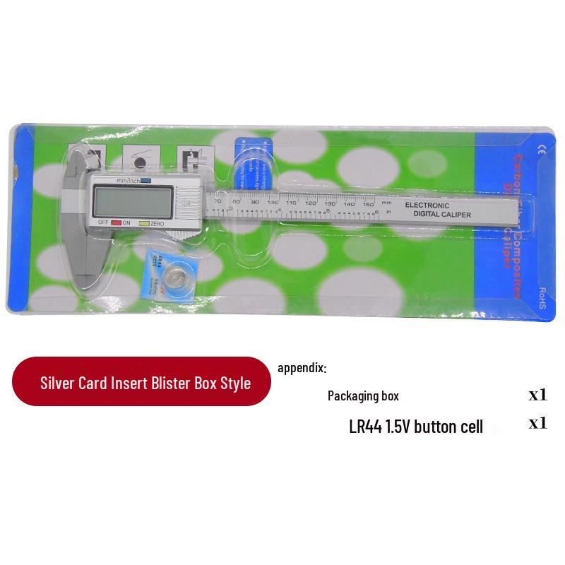 Digital Vernier Caliper for Measuring Jewelry and Collectibles, 150mm Plastic Caliper